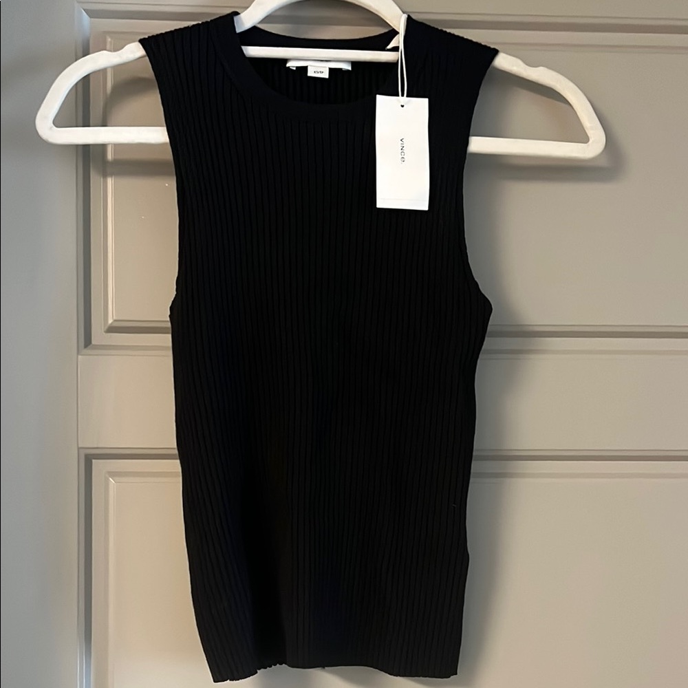 Vince Sleeveless Ribbed Top